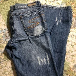 Seven7 Distressed Bling Jeans - Size 32